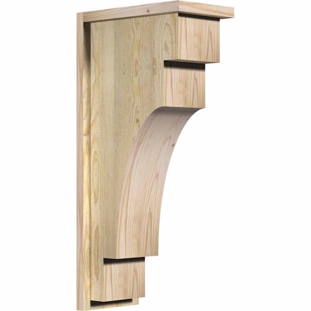 Ekena Millwork Mediterranean Rough Sawn Corbel w/Backplate, Douglas Fir, 8"W x 14"D x 30"H COR08X14X30MED01RDF